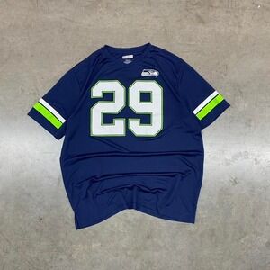 Navy and green Seattle Seahawks Earl Thomas III jersey Size XL